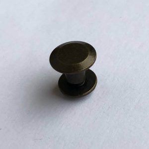 Įsukamos kniedės/važteliai - 5mm kojelė, 9mm galvutė, žalvario spalva, 10vnt