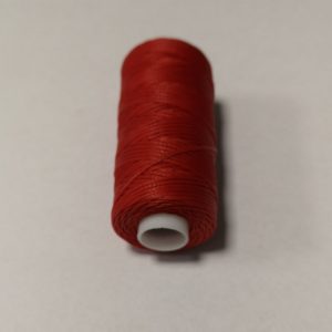 Waxed thread - red, 0,8mm