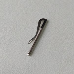 Spaustukas piniginėms - Italija, nikelio (sidabro) spalva, 8cm