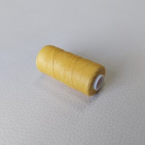 Waxed thread - yellow, 0,8mm