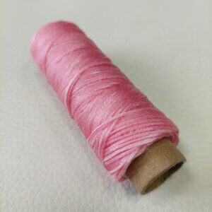Waxed thread – pink, 1mm