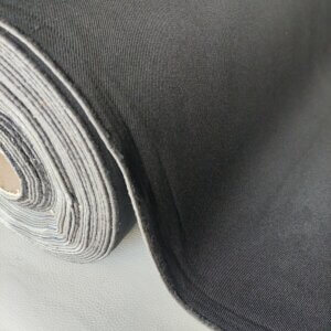 Material for car seat with foam – dark gray with bigger texture
