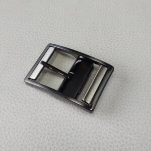 Belt buckle - 35mm, gun brushed/satin gun color