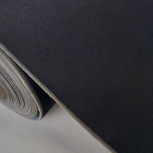 Material for car seat with foam – black with small texture