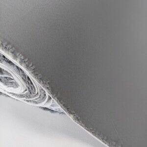 Material for car seat with foam "Volkswagen" – light gray with small texture