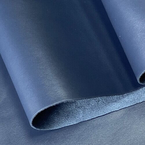 Haberdashery/shoes leather - dark blue, soft, plain surface, 1,3-1,4mm - Image 3