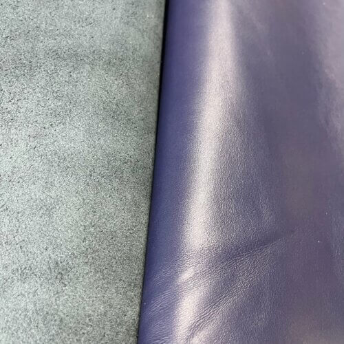 Haberdashery/shoes leather - blue, soft, plain, 1,5mm - Image 2