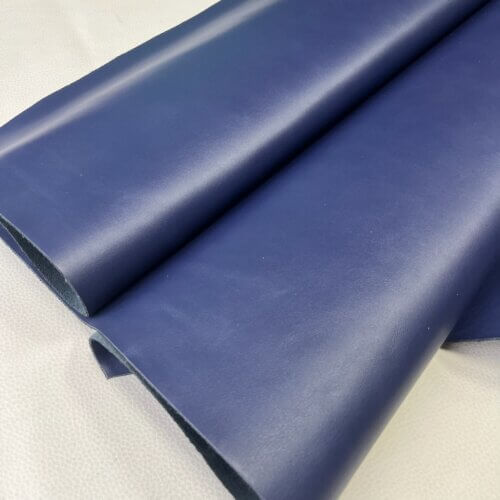Haberdashery/shoes leather - blue, soft, plain, 1,5mm - Image 3