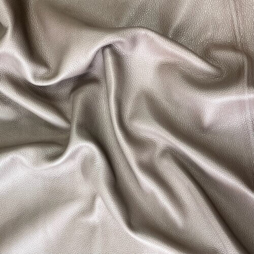 Haberdashery  leather - variable cappuccino color, small textured, soft, 1,5mm - Image 2