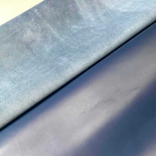 Haberdashery/shoes leather - dark blue, soft, light shiny 1,4mm - Image 4
