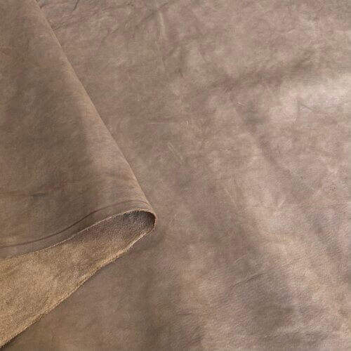 Haberdashery/shoes leather - brown, matted, aged effect, 1,3-1,5mm - Image 3