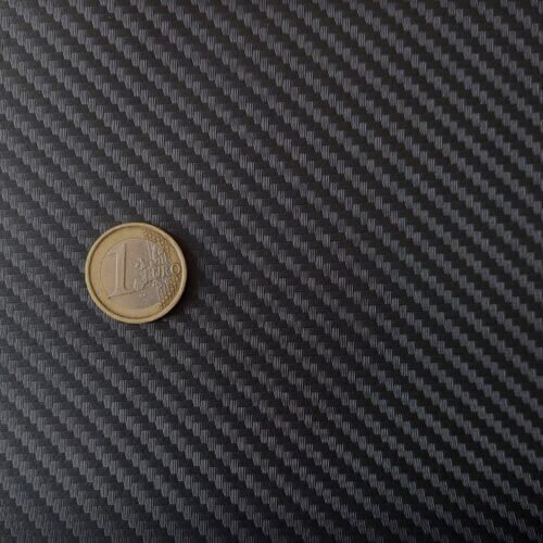 Dirbtinė oda - juoda, karbono imitacija, 0,9mm - Image 2