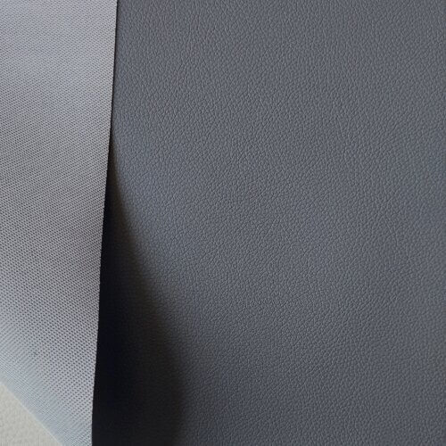 Automotive artificial leather - Dark gray/anthracite, small texture, 0,9mm - Image 4