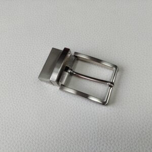 Belt buckle with clip - Italy, 35mm, nickel color (satin gun) (Kopija)