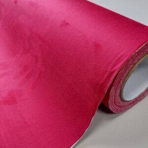 Self adhesive "Alcantara" imitation material, Red, 0,3mm