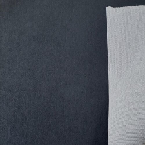 Automotive artificial leather - Dark gray/anthracite, rough surface, 1,2mm - Image 3