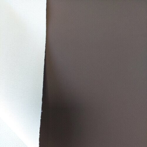 Automotive artificial leather - Dark brown, small texture, 1,2mm - Image 2