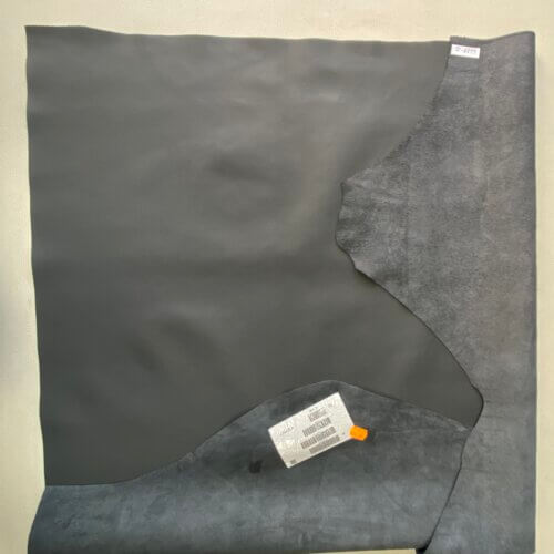 Automotive leather - dark grey, small textured, soft, high quality, 1,2-1,4mm - Image 3