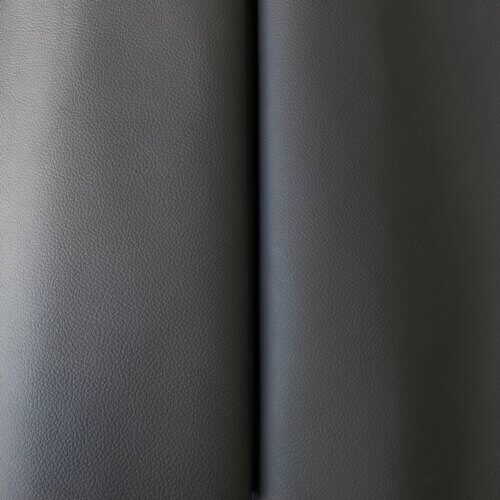 Automotive leather - dark grey, small textured, soft, high quality, 1,2-1,4mm - Image 2