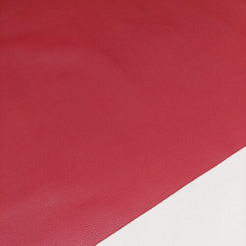 Haberdashery leather - Red, texture "Dollaro", medium firmness, 1,6-1,8mm - Image 3