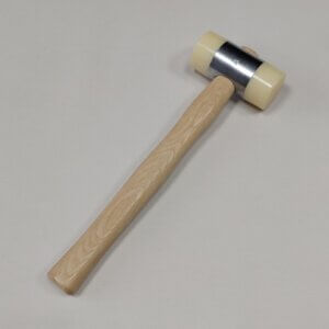 Leather Carving Hammer Nylon Hammer Tool With Wood Handle, 45 Nr