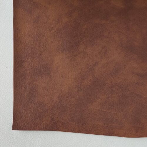 Dirbtinė oda "Vintage" - Rudai marga, su faktūra, 1,1mm - Image 4