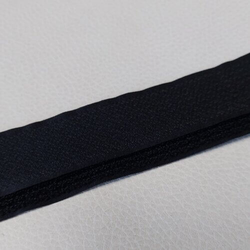 Velcro (kontaktinė) juosta – Juoda, dvipusė, prisiuvama, 30mm - Image 2