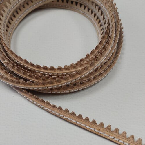 Vegetable tanned leather shoe welt cord for shoemaking or shoe repair - light brown - Image 2