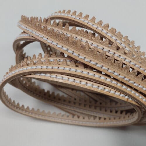 Vegetable tanned leather shoe welt cord for shoemaking or shoe repair - light brown - Image 3