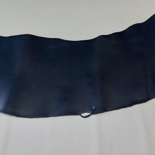 Vegetable tanned leather - Dark blue, medium rigid, "Polos" 2,0mm, 180x45cm - Image 3