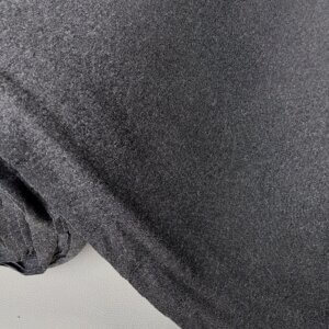Material for car seat with foam – dark gray with small texture
