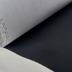Automotive artificial leather "Tesla" - Black, smooth, 1,1mm