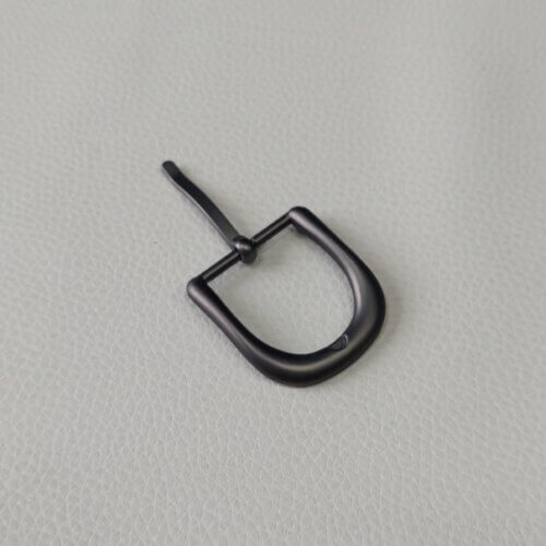 Belt buckle - Italy, 29mm, black nickel color, matt - Image 3