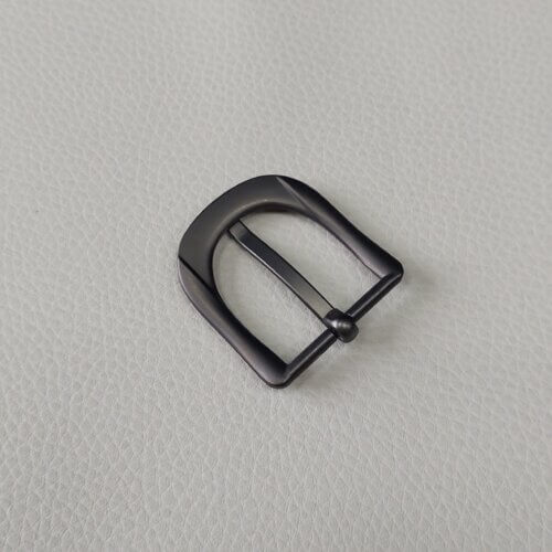 Belt buckle - Italy, 29mm, black nickel color, matt - Image 2