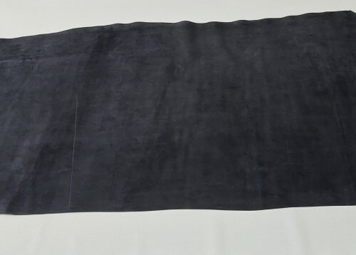 Galanterinė oda - Juoda, zomšas, vidut. kietumo, 1,8-2,0mm, 135x66cm - Image 4