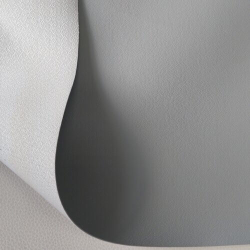 Automotive artificial leather - Light gray, small texture, 1,1mm - Image 4
