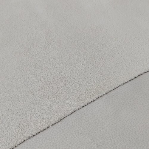 Galanterinė oda - Ivory spalva, zomšas, vidut. kietumo, 2,0mm, 110x58cm - Image 3
