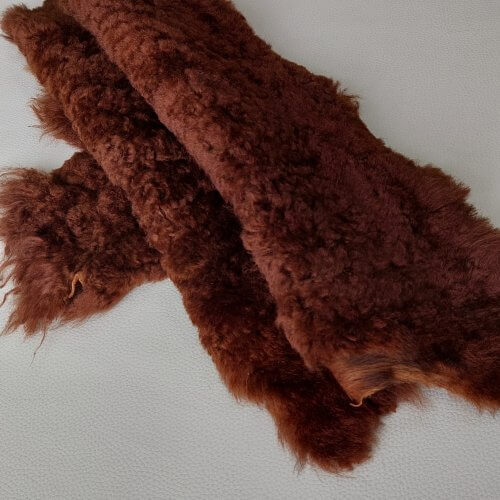 Fur (sheep) - Brown, 60x35cm - Image 3