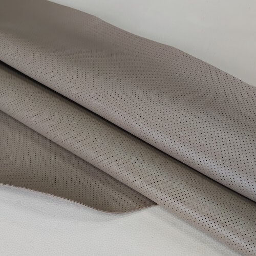 Natural leather - Cappuccino, perforated MK3, medium rigid, 1,6-1,7mm, 90x90cm - Image 2
