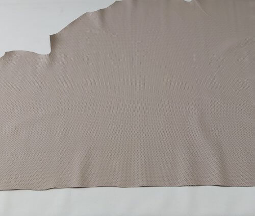 Natural leather - Cappuccino, perforated MK3, soft, 1,2mm, 110x80cm - Image 4