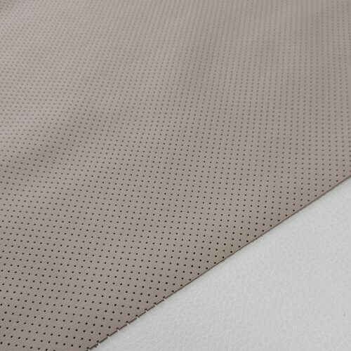 Natural leather - Cappuccino, perforated MK3, soft, 1,2mm, 110x80cm - Image 3