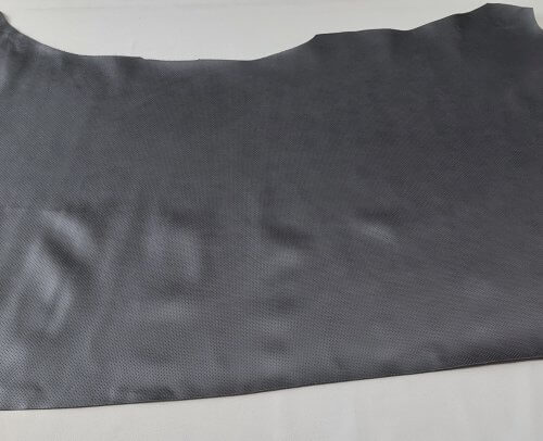 Natural leather - Dark gray, perforated MK3, soft, shiny, 1,2mm, 165x70cm - Image 4