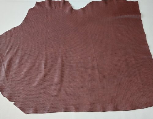 Natural leather - Brown, soft, perforated E759, 1,6mm - Image 4