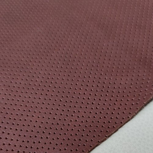Natural leather - Brown, soft, perforated E759, 1,6mm - Image 3